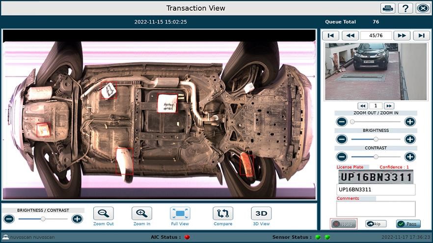 Under Vehicle & Vehicle Inspection